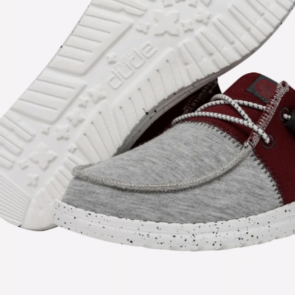 Hey Dude Wendy Tri Varsity  Crimson Casual Shoe - Picture 2 of 7